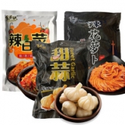 信韩尚 咸菜下饭菜组合 辣白菜500g+辣花萝卜500g+糖蒜500g