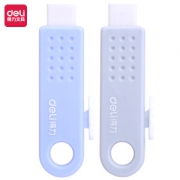凑单品：deli 得力 71085 推出式橡皮擦 单个装 颜色随机