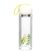 限1000件、18日0点：LOCK&LOCK 乐扣乐扣 LLG654 多彩玻璃杯 白色 350ml