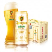 世界啤酒锦标赛银奖 青岛 全麦白啤酒 500ml*12听