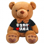 22日0点： 福儿宝 泰迪熊毛绒玩具 60cm 彩袋包装