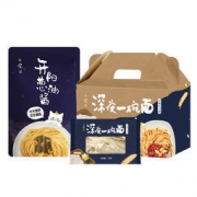 日食记 深夜一碗面系列日晒小刀削面6袋450g/箱+酱20g*6袋