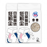 低粉尘！倔强的尾巴 原味豆腐猫砂 6L*2包