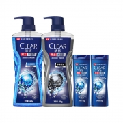 88VIP：CLEAR 清扬 男士专用沐浴露乳套装（冰凉酷爽600g+活力运动600g+冰凉酷爽100g*2）