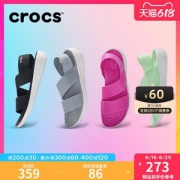 代言人上脚款 卡骆驰Crocs 女子休闲凉鞋 升级Literide中底