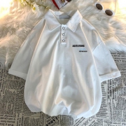 短袖t恤男翻领polo衫夏季半袖衣服港风
