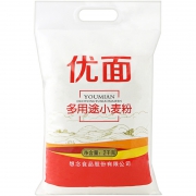 88VIP：优面 中筋多用途 小麦粉 2kg*6件