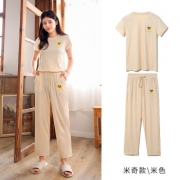 翊尚美 女士冰丝睡衣 家居服套装