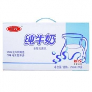 限地区：三元 小方白纯牛奶 250ml*24盒*4件