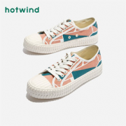 百亿补贴！hotwind 热风  女鞋百搭帆布鞋