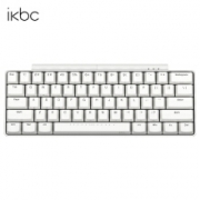 iKBC W200 mini 双模无线机械键盘 61键 白色红轴