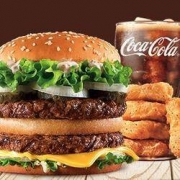 BURGER KING 汉堡王 3份狠霸王牛堡餐 多次兑换券 电子券