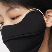 Beneunder 蕉下 防晒护眼角口罩 黑色