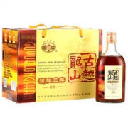 古越龙山 绍兴黄酒 花雕酒糯米酒 半甜型 清醇三年 500ml*6瓶 整箱装 送礼佳品