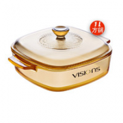 VISIONS 康宁 方形奶锅汤锅 1L