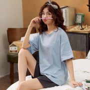欣欣/洋气新款薄款春夏天纯色睡衣女家居服