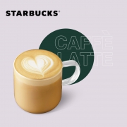 16日12点：STARBUCKS 星巴克 拿铁中杯 咖啡电子饮品券