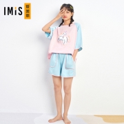 商场同款，100%纯棉：imis爱美丽 彩虹小马棉质短袖套装 3色