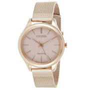 Hebe同款！Citizen 西铁城 EM0503-83X 女士玫瑰钢带光动能腕表  含税到手约￥720