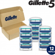 值哭！亚马逊销冠！12件装 Gillette吉列 锋隐5 5层剃须刀头