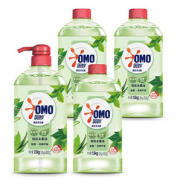 88VIP！OMO 奥妙 茶树芦荟除菌食品级洗洁精1.5KG*4家庭装
