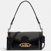 蔻驰  COACH  女士中号小方包  1938 IMBLK