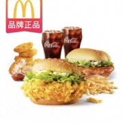 聚划算百亿补贴：麦当劳 经典双堡 超值套餐 单次券