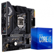 ASUS 华硕 TUF GAMING B460M PRO MATX主板（intel LGA1200、B460）+英特尔 酷睿i5-10400 CPU套装 板U套装