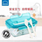 LOCK&LOCK 乐扣乐扣 分隔式玻璃保鲜饭盒  2件
