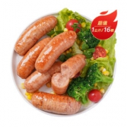 PLUS会员：农谣人 原味火山石烤肠 1kg/16根 *2件