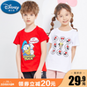 Disney 迪士尼 2021新款 男/女童纯棉短袖T恤