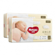 防漏隔边！Huggies 好奇 金装超薄云柔纸尿裤 L132