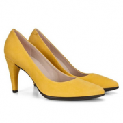 37码！ECCO 爱步 Shape 75 Pointy 型塑系列 女士真皮高跟鞋269503  含税到手约￥415