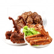 煌上煌 锁鲜装 香辣鸭脖+鸭翅+鸭锁骨共 550g