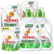 88VIP：LaMaMMa 妈妈壹选 天然洗衣皂液 1kgx2+1kgx2袋 送凝珠