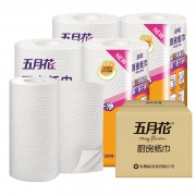 聚划算百亿补贴：may flower 五月花 厨房纸巾 3层130节4卷