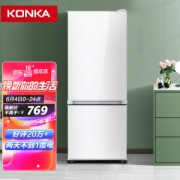 PLUS会员：KONKA 康佳 BCD-155C2GBU 直冷双门冰箱 155L 白色