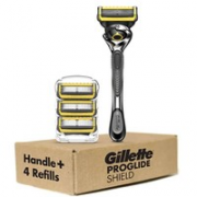 Gillette 吉列 ProGlide Shield 男士剃须刀手柄 + 4个刀片替换装 到手103.02元