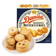 京喜app：Danisa 皇冠丹麦黄油曲奇饼干 原味/葡萄干味/巧克力腰果味 90g