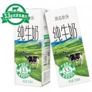 新希望 原态牧场纯牛奶 全脂营养早餐奶 优质乳蛋白 200ml*24盒*3件