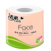 柔滑细腻！C&S 洁柔 有芯卷纸  4层135克 4卷