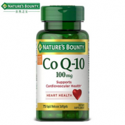 保护心脏！Nature's Bounty 自然之宝 辅酶Q10软胶囊100mg*75粒