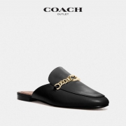 7日0点：COACH蔻驰 女士单鞋 平底拖鞋 FG4186_BLK