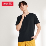 PLUS会员：Baleno 班尼路 88802215-N 情侣款纯色圆领T恤
