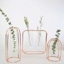 金属花架 透明玻璃花瓶 创意家居装饰品