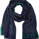 Hackett London 男士补丁多点围巾