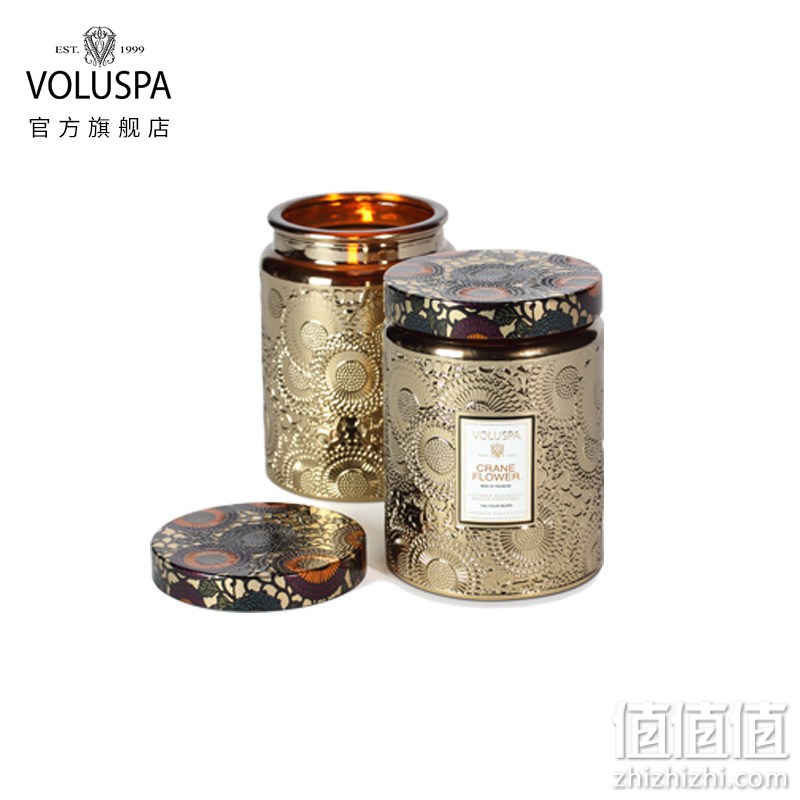 VOLUSPA浮雕玻璃罐香氛蜡烛