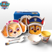 安全无异味！Paw Patrol 汪汪队立大功 儿童卡通分格餐盘四件套