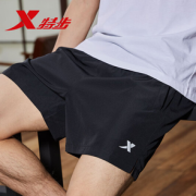运动舒适！XTEP 特步 879229680327 男款梭织速干短裤