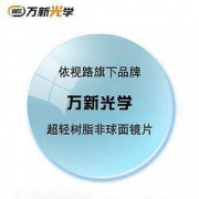 winsee 万新 1.60花眸系列防蓝光非球面镜片*2片+配送记忆钛镜框